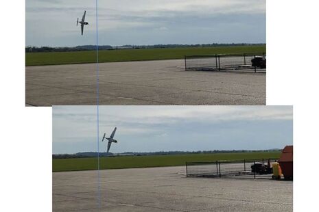Figure 2 Witness video frames at half second intervals just prior to impact